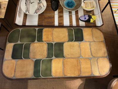 Roger Capron Ceramic Shogun coffee table by Roger Capron Vallauris 1970s