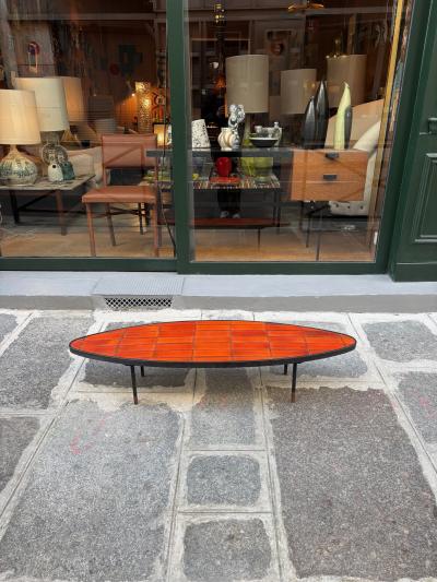 Roger Capron Ceramic Surf Coffee Table by Roger Capron France Circa 1960s