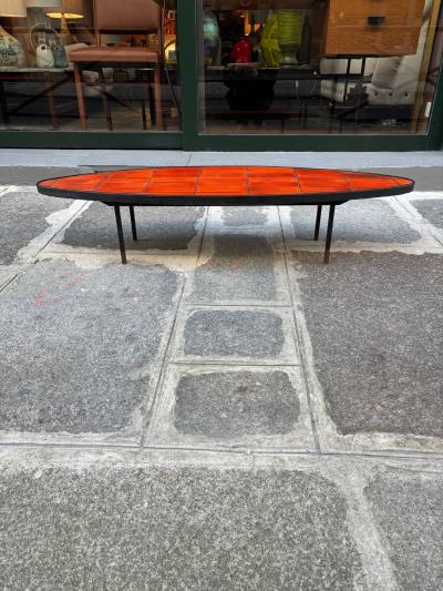 Roger Capron Ceramic Surf Coffee Table by Roger Capron France Circa 1960s