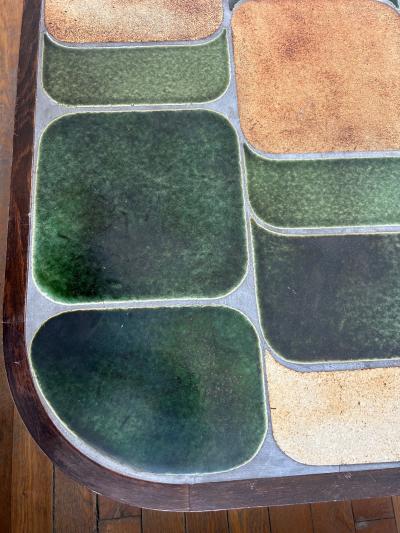 Roger Capron Ceramic coffee table Shogun by Roger Capron France 1960s