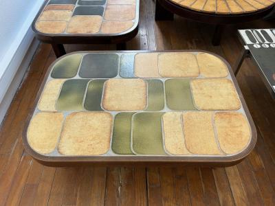 Roger Capron Ceramic coffee table Shogun by Roger Capron France 1960s