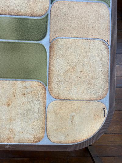 Roger Capron Ceramic coffee table Shogun by Roger Capron France 1960s