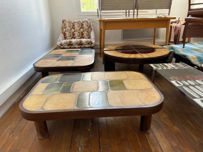 Roger Capron Ceramic coffee table Shogun by Roger Capron France 1960s