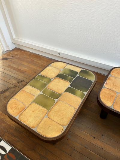 Roger Capron Ceramic coffee table Shogun by Roger Capron France 1960s