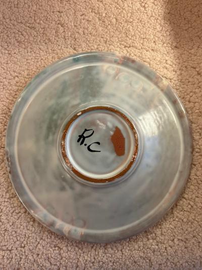 Roger Capron Ceramic plate by Roger Capron Vallauris France 1960s