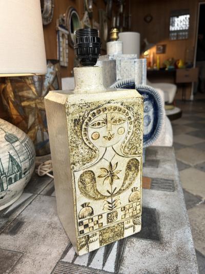 Roger Capron Ceramic table lamp by Roger Capron France 1960s