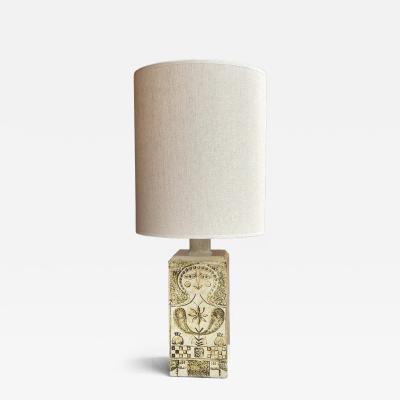 Roger Capron Ceramic table lamp by Roger Capron France 1960s
