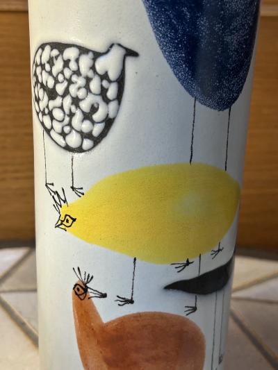 Roger Capron Ceramic vase by Roger Capron France 1960s