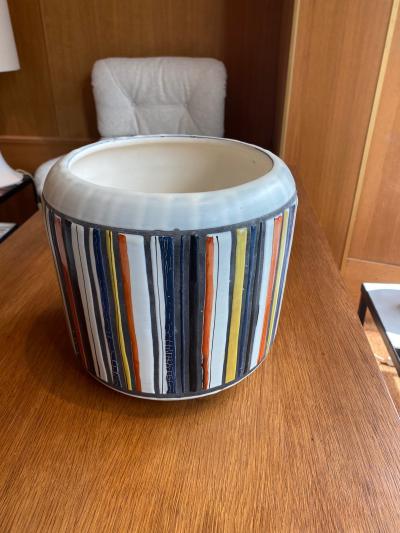 Roger Capron Ceramic vase flowerpot Vallauris France 1960s 