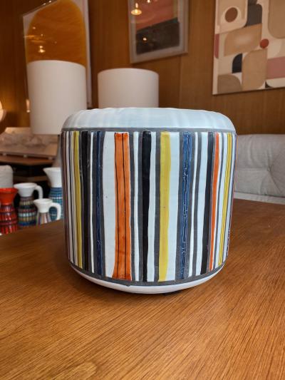 Roger Capron Ceramic vase flowerpot Vallauris France 1960s 