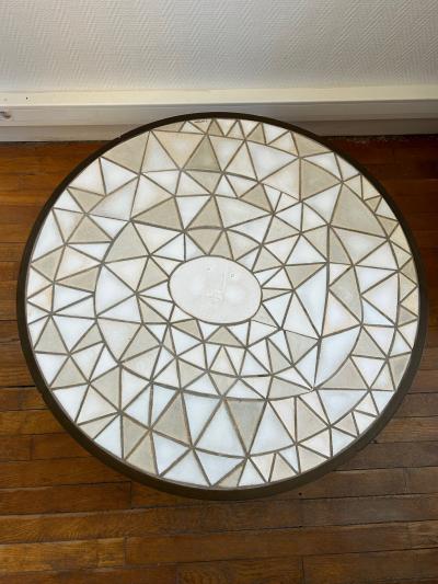 Roger Capron Circular ceramic coffee table by Roger Capron 1960s