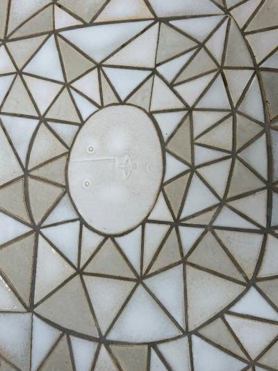 Roger Capron Circular ceramic coffee table by Roger Capron 1960s