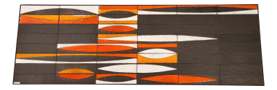 Roger Capron Coffee Table with Roger Capron Ceramic Tiles