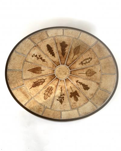 Roger Capron FRENCH CERAMIC ARTIST ROGER CAPRON CERAMIC TILE COFFEE TABLE GARRIGUES