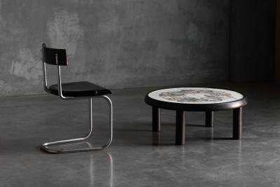 Roger Capron Figurative Ceramic Coffee Table by Roger Capron France 1960s