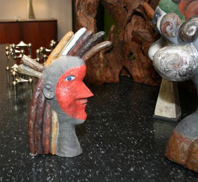 Roger Capron Indien Sculpture by Roger Capron