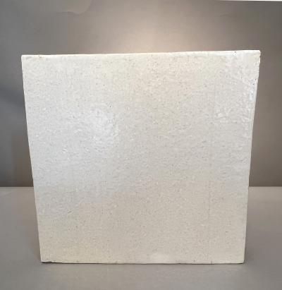 Roger Capron Interesting square vase by Roger Capron Vallauris France circa 1970