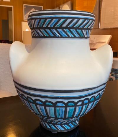 Roger Capron Large Ceramic Vase Vallauris France 1950s