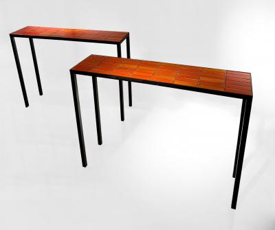 Roger Capron Pair of Console Tables
