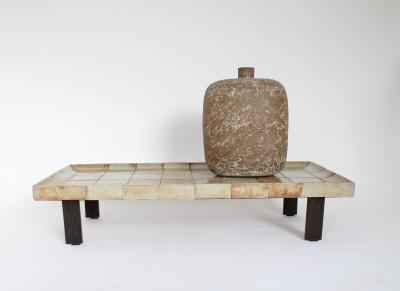 Roger Capron ROGER CAPRON FRENCH 1970S CERAMIC TILE COFFEE TABLE MODEL CUVETTE