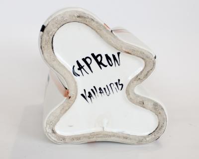 Roger Capron ROGER CAPRON TREFLE CERAMIC VASE VALLAURIS FRANCE C1958