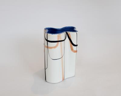 Roger Capron ROGER CAPRON TREFLE CERAMIC VASE VALLAURIS FRANCE C1958