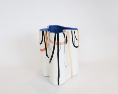 Roger Capron ROGER CAPRON TREFLE CERAMIC VASE VALLAURIS FRANCE C1958