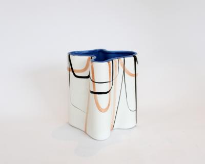 Roger Capron ROGER CAPRON TREFLE CERAMIC VASE VALLAURIS FRANCE C1958