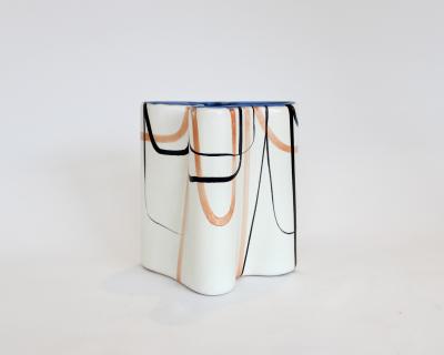 Roger Capron ROGER CAPRON TREFLE CERAMIC VASE VALLAURIS FRANCE C1958