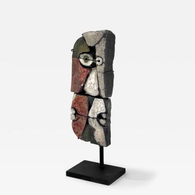 Roger Capron Roger Capron Abstract Ceramic Sculpture on Stand