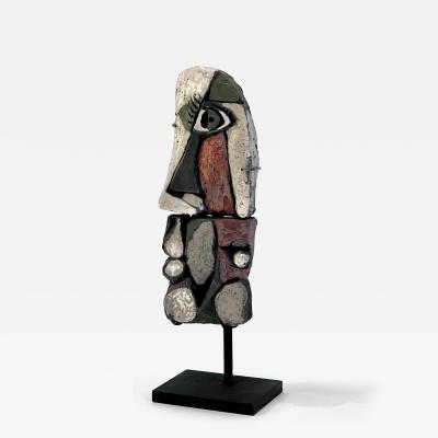 Roger Capron Roger Capron Abstract Ceramic Sculpture on Stand