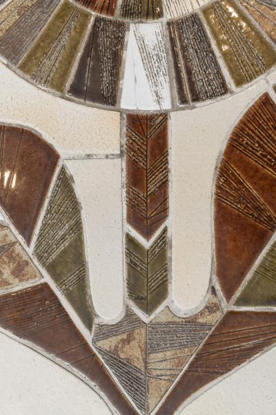 Roger Capron Roger Capron Ceramic Floral Motif Coffee Table France