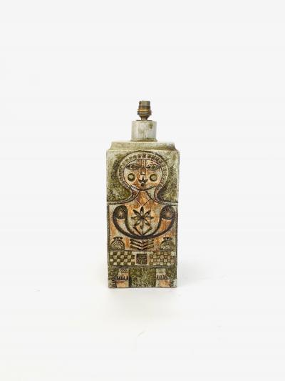 Roger Capron Roger Capron French Ceramic Artist and jean derval table lamp c1950