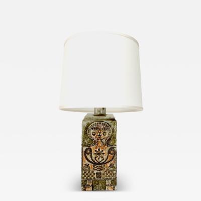 Roger Capron Roger Capron French Ceramic Artist and jean derval table lamp c1950