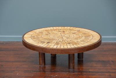 Roger Capron Roger Capron Round Ceramic Coffee Table France