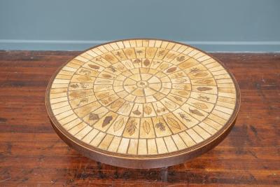 Roger Capron Roger Capron Round Ceramic Coffee Table France