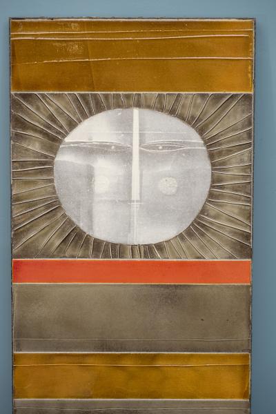 Roger Capron Roger Capron Soleil Ceramic Wall Hanging Vallauris France