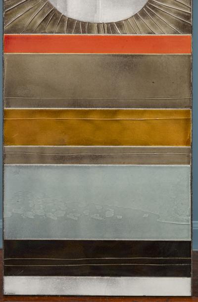 Roger Capron Roger Capron Soleil Ceramic Wall Hanging Vallauris France