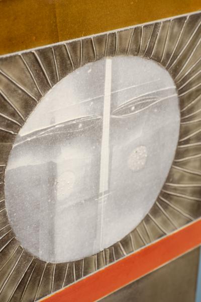 Roger Capron Roger Capron Soleil Ceramic Wall Hanging Vallauris France