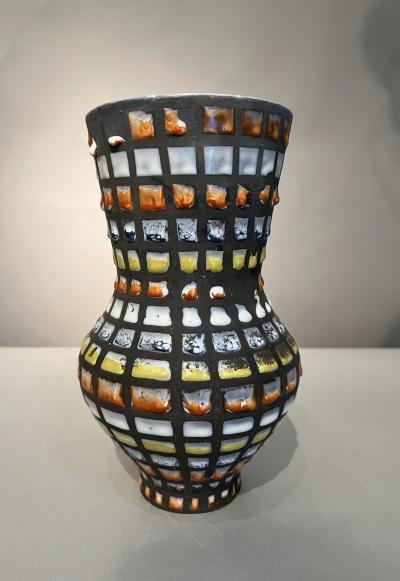 Roger Capron Vase Pyjama by Roger Capron Vallauris France circa 1960