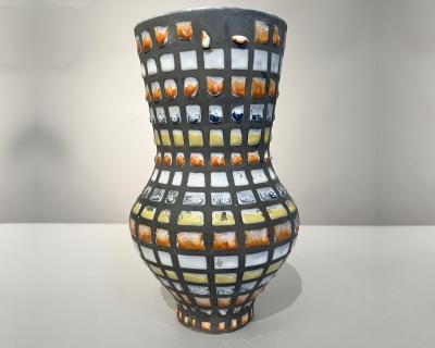 Roger Capron Vase Pyjama by Roger Capron Vallauris France circa 1960