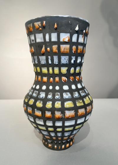 Roger Capron Vase Pyjama by Roger Capron Vallauris France circa 1960