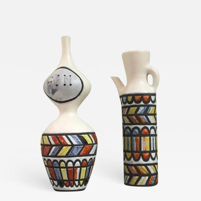 Roger Capron Vintage Ceramic Pitchers by Roger Capron