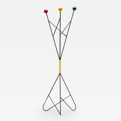 Roger Feraud Roger Feraud Multicolored Coat Hanger Rack Stand Mid century French 1950s