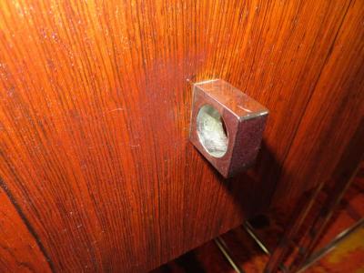 Roger Rougier Pair of Rougier Rosewood Two Drawer Chrome Base Nightstands Mid Century Modern