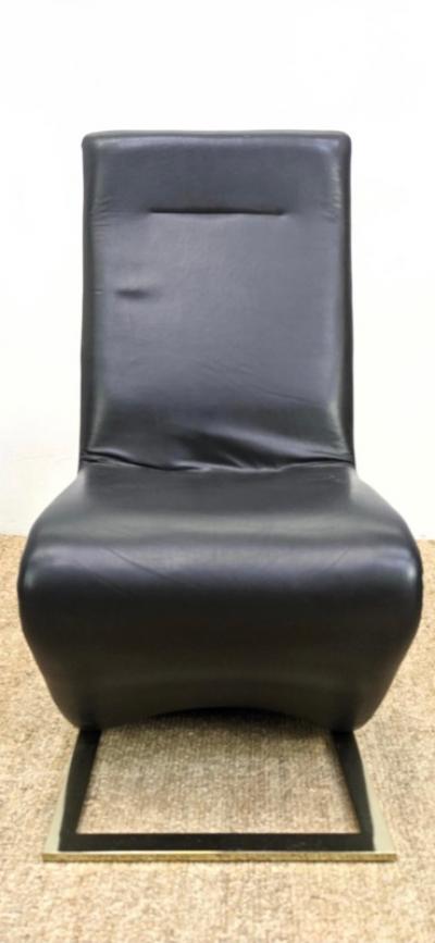 Roger Rougier SUITE OF SIX ROGER ROUGIER ZIG ZAG DINING CHAIRS