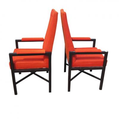 Roger Sprunger Pair of Roger Sprunger Jack Larsen Dunbar Guest Chairs
