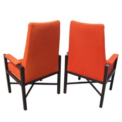 Roger Sprunger Pair of Roger Sprunger Jack Larsen Dunbar Guest Chairs