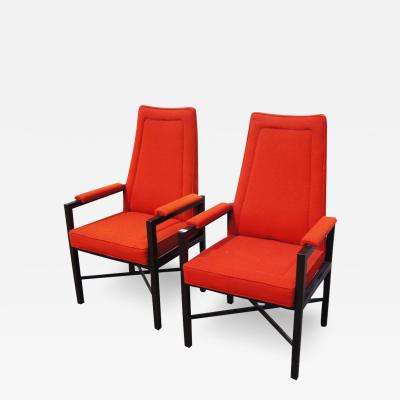 Roger Sprunger Pair of Roger Sprunger Jack Larsen Dunbar Guest Chairs