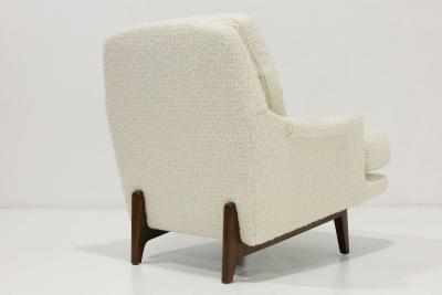 Roger Sprunger Roger Sprunger for Dunbar Lounge Chair and Ottoman in Holly Hunt Great Plains